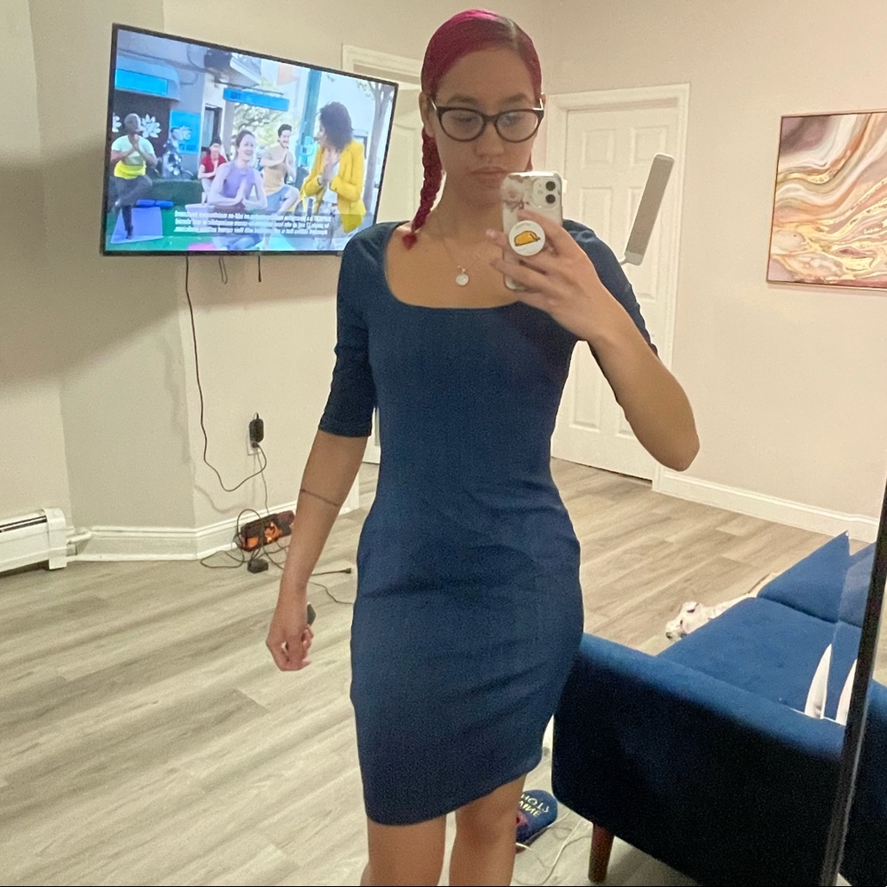 NWT - Denim fitted dress